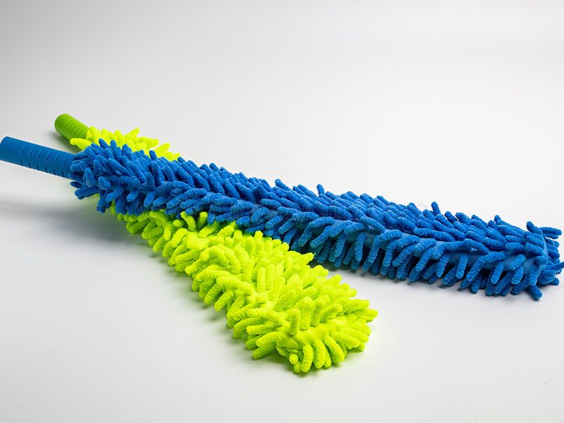 Dual-Action Microfiber Duster Set with Telescopic Handle